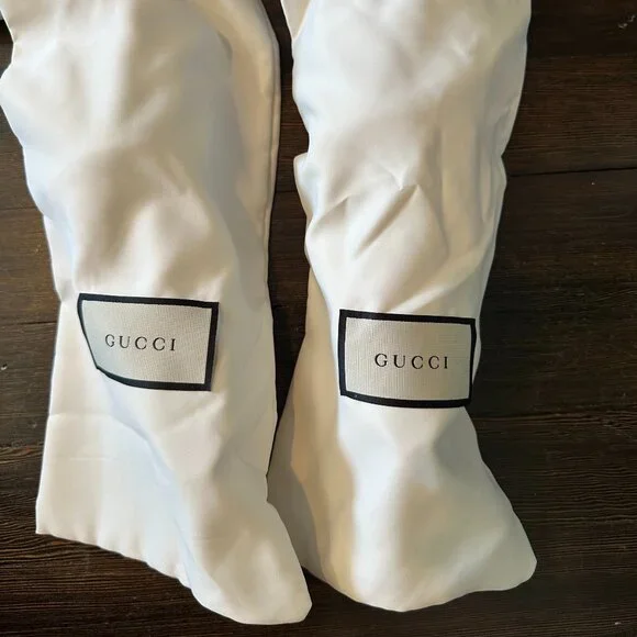 GUCCI Marmont Crackle Leather Gold Tassel GG Loafer 37 (sz. 7) - Picture 16 of 16